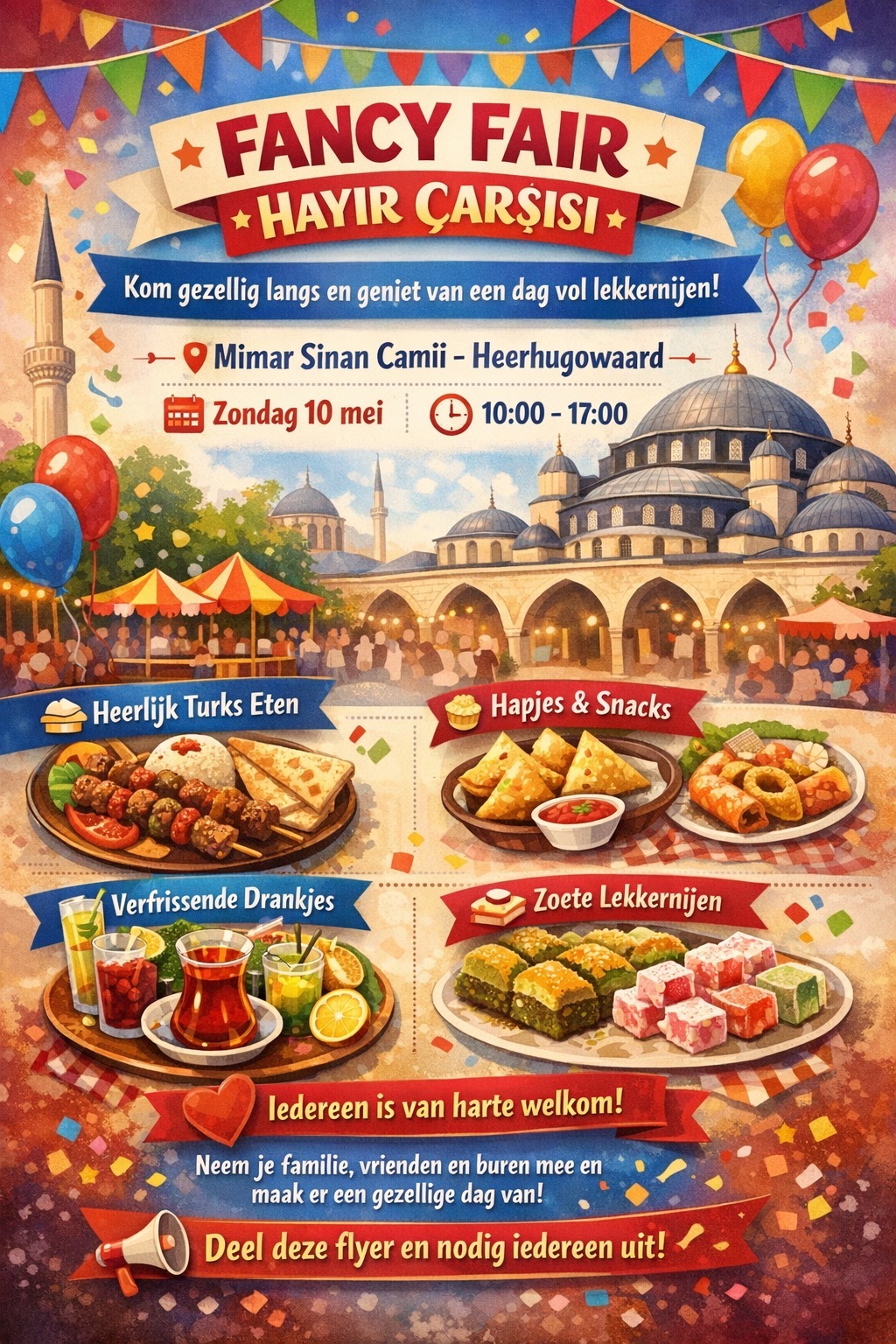 Uitnodiging: Fancy Fair / Hayır Çarşısı – een dag vol gezelligheid